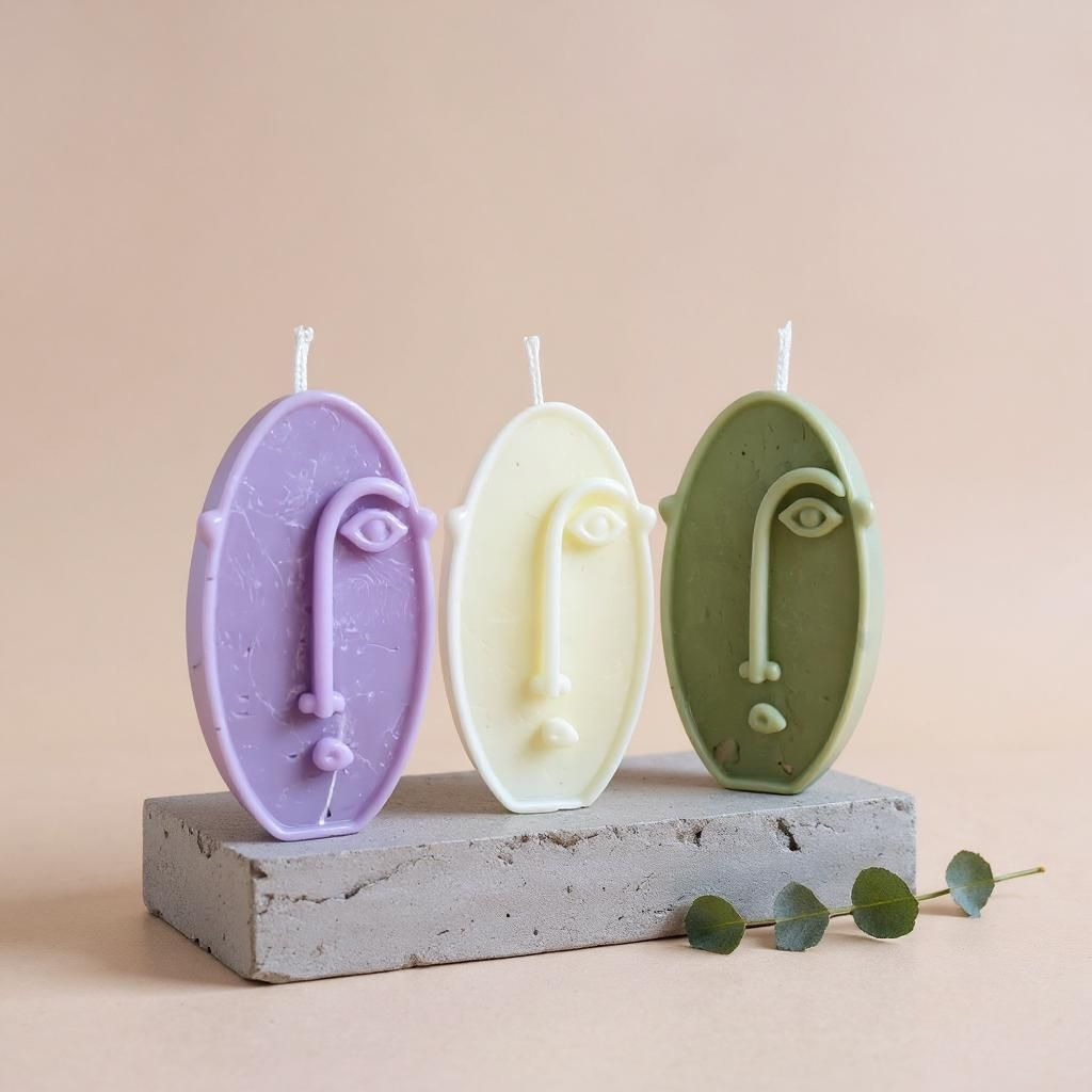 Face of Flame Candle