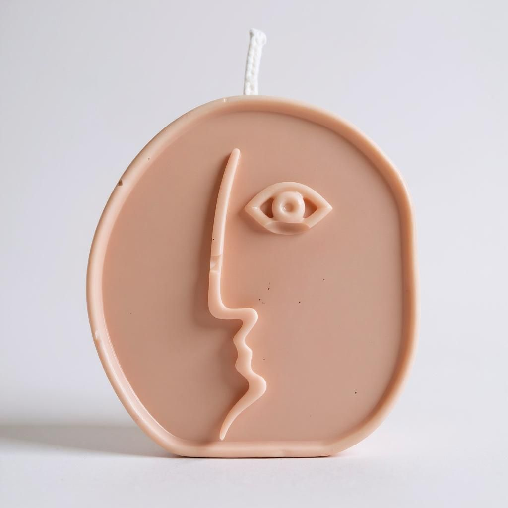 Face of Flame Candle