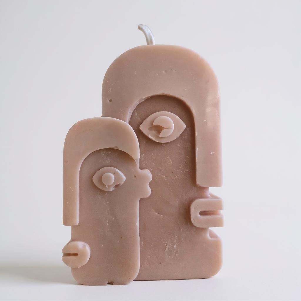 Face of Flame Candle